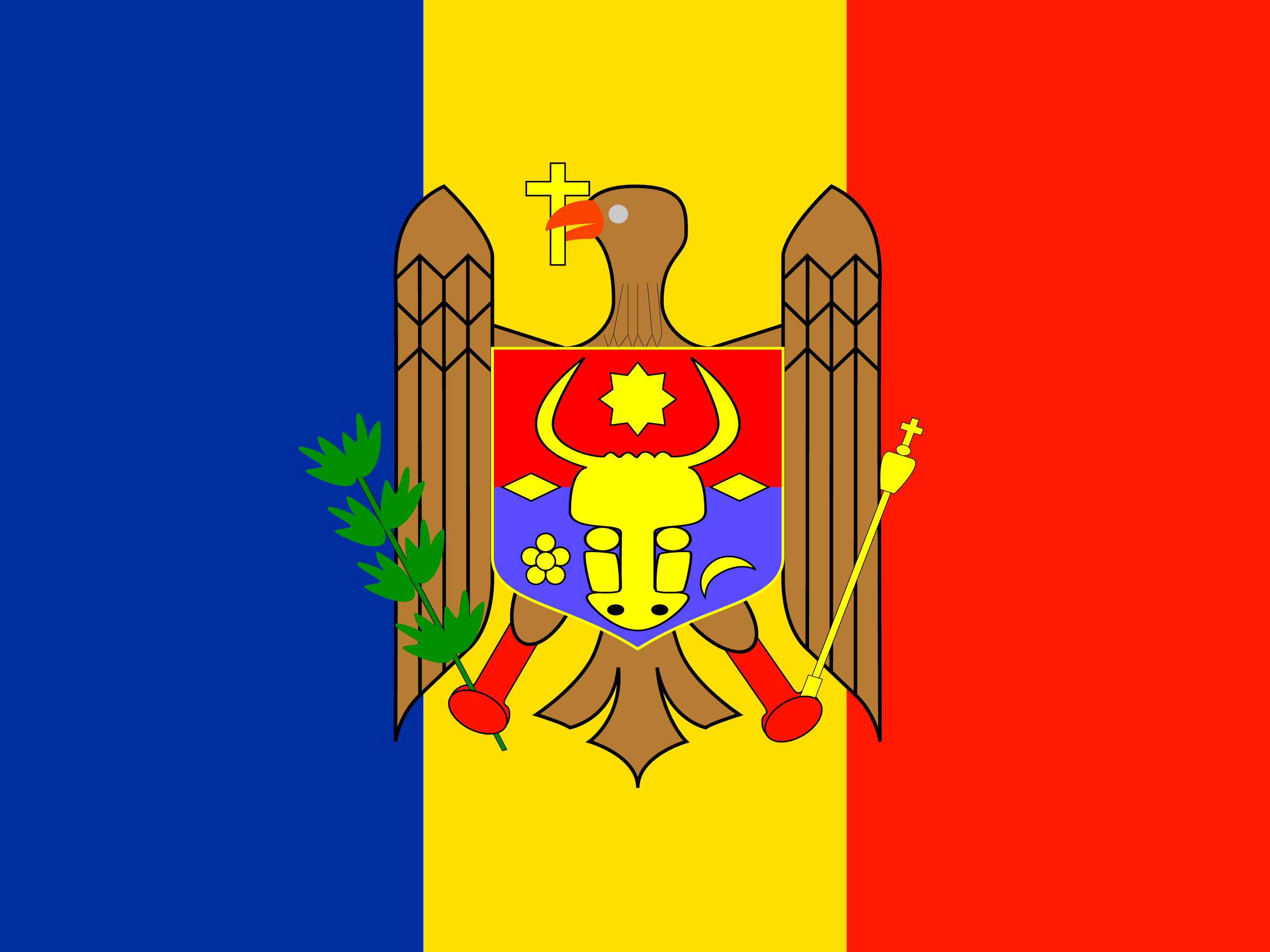 Drapeau de Moldavie