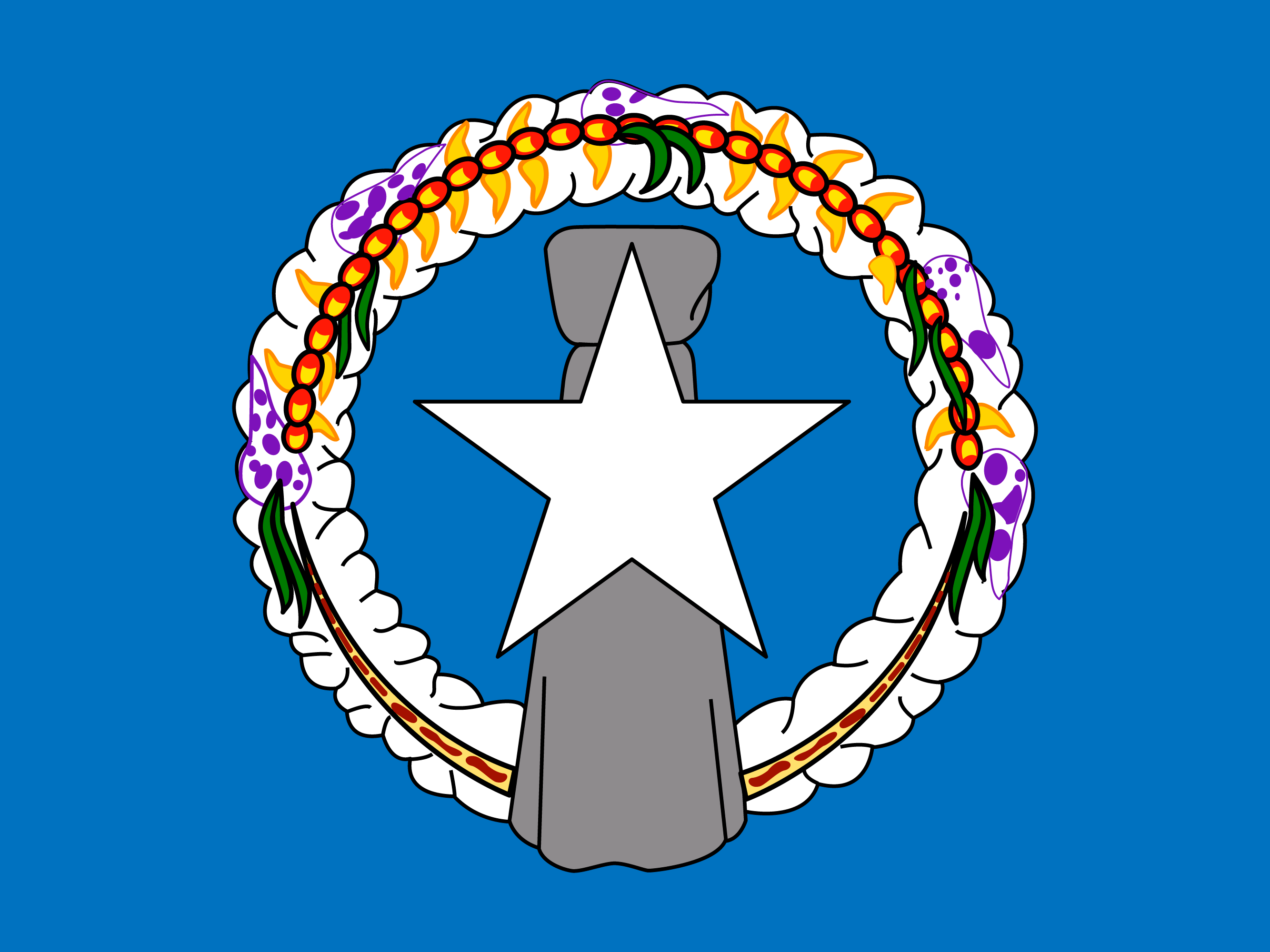 Drapeau de Îles Mariannes du Nord