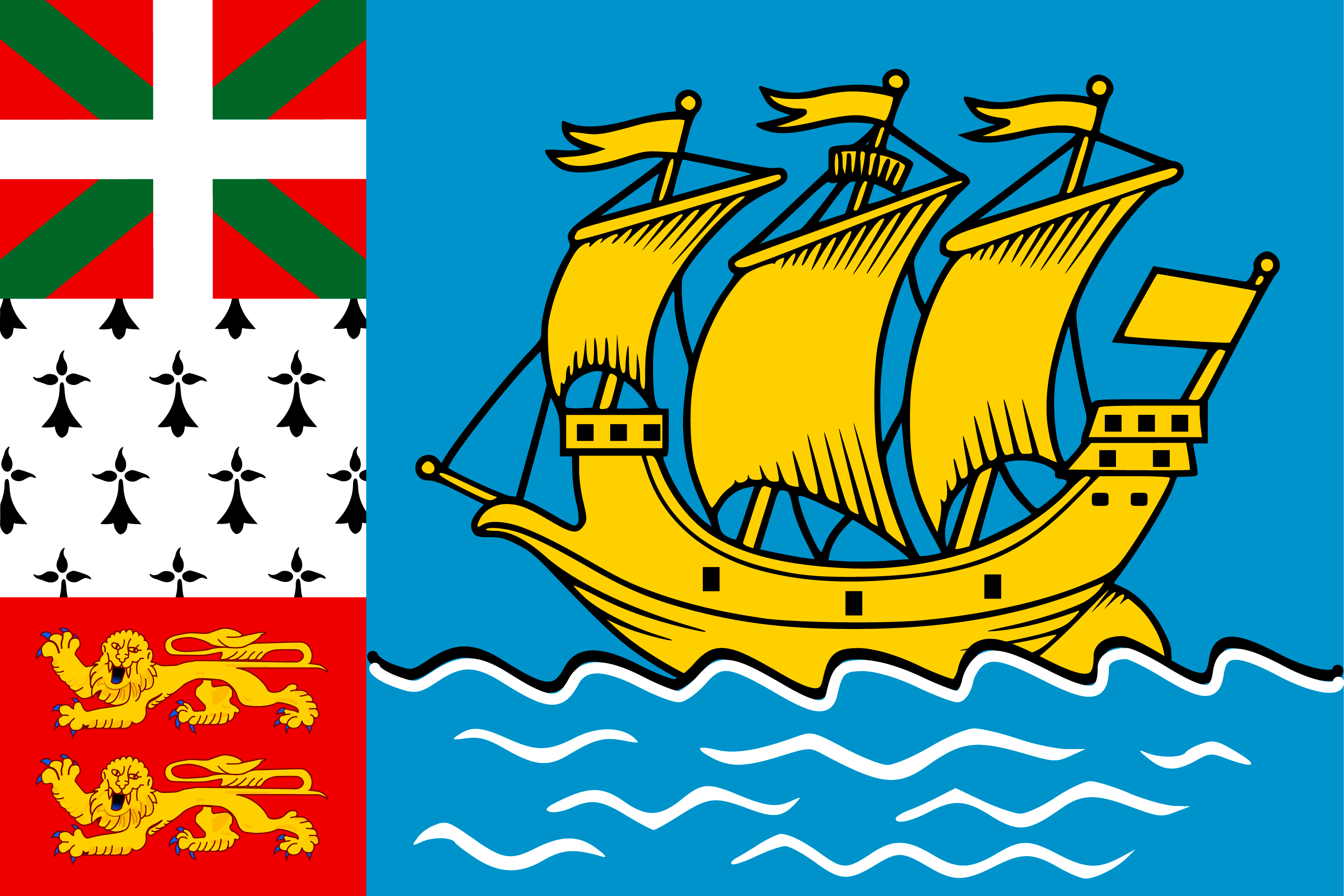 Drapeau de Saint-Pierre-et-Miquelon