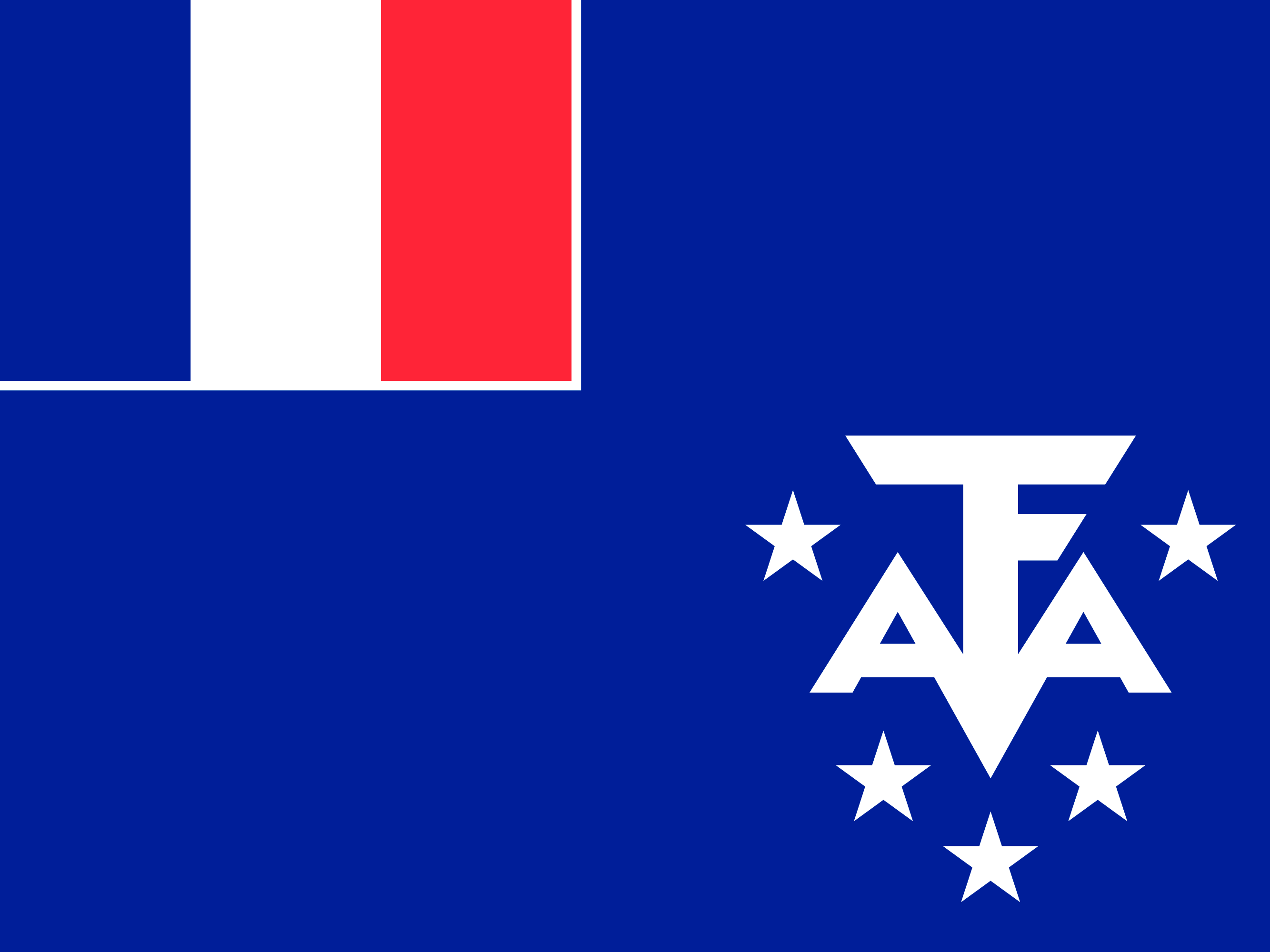 Drapeau de Terres australes et antarctiques françaises
