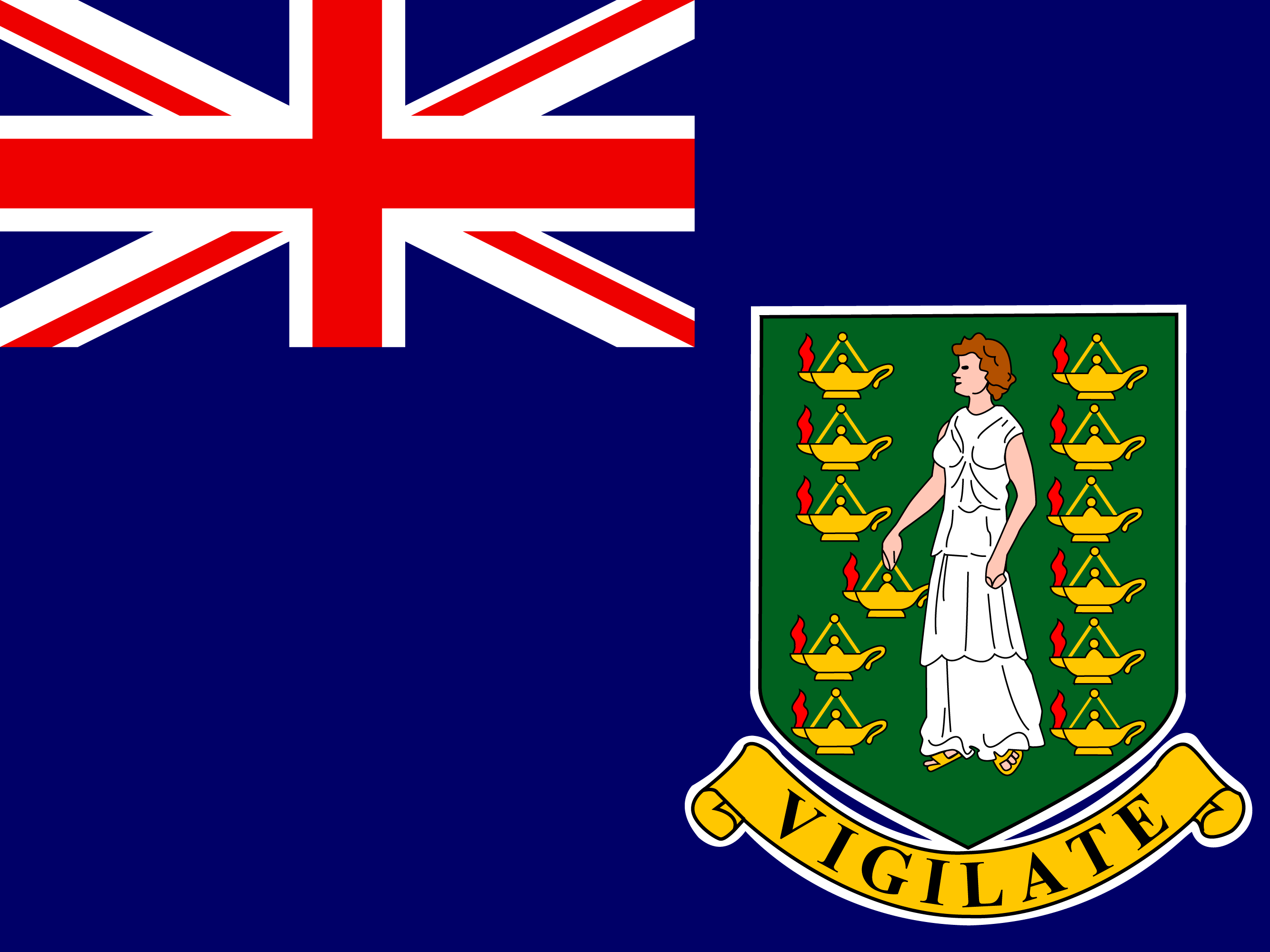 Drapeau de Îles Vierges britanniques