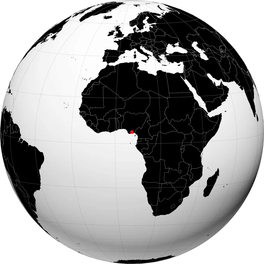 Aba sur le globe