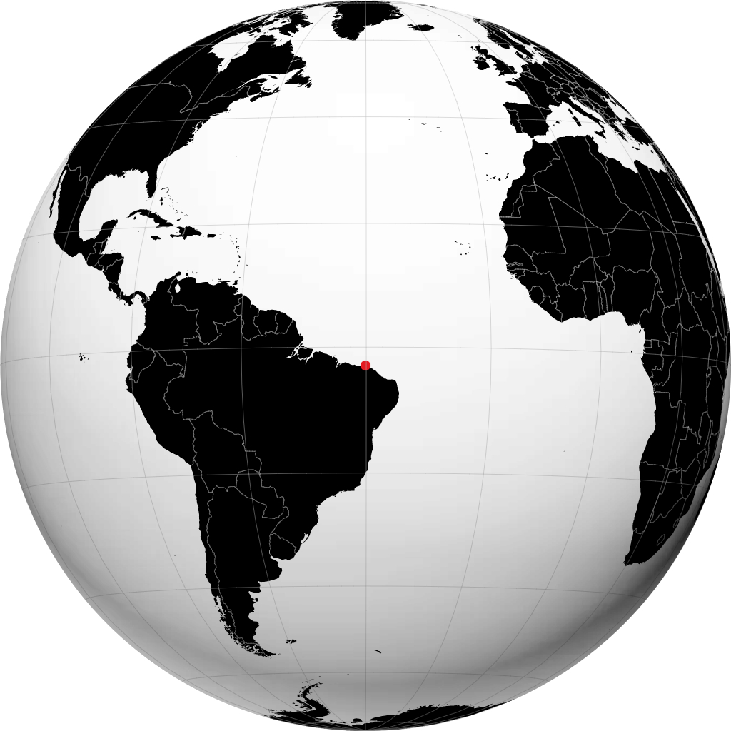 Acaraú sur le globe