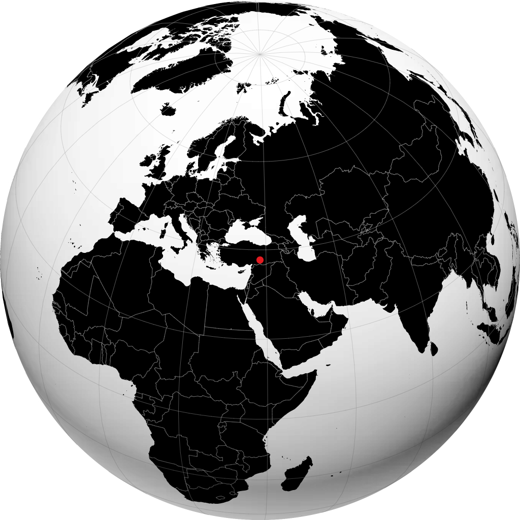 Adıyaman sur le globe