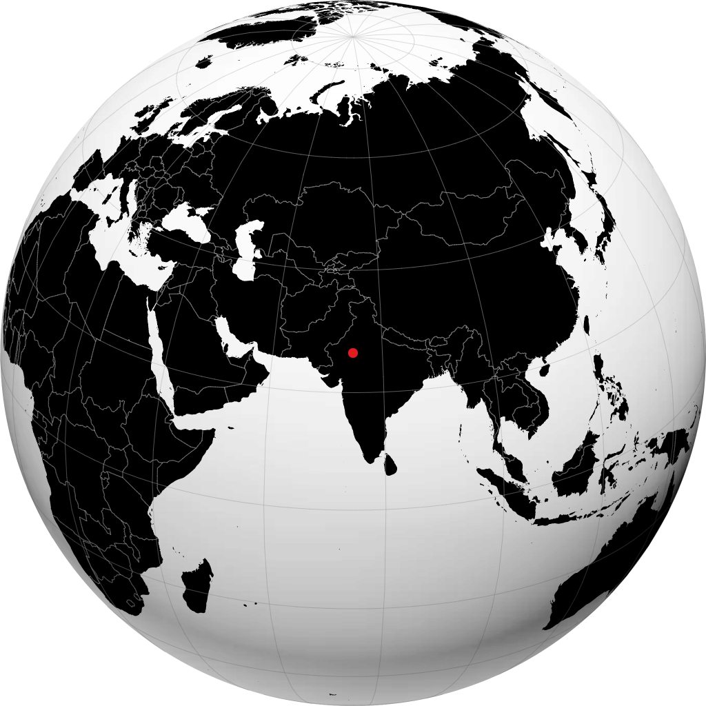 Ajmer sur le globe
