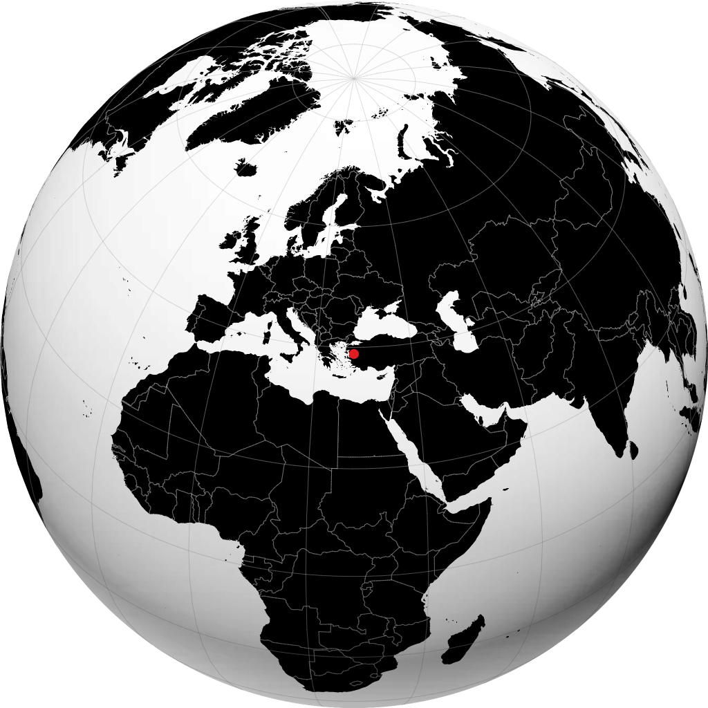 Akhisar sur le globe