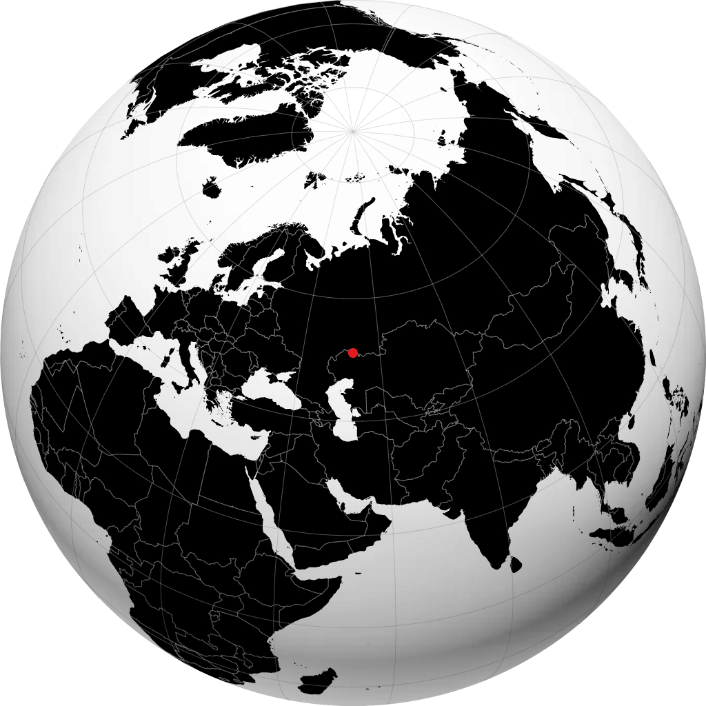 Aksay sur le globe