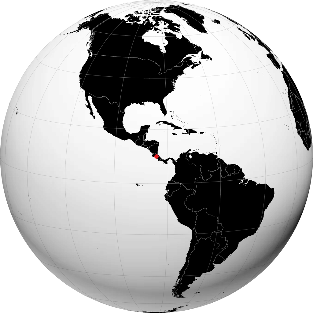 Alajuela sur le globe