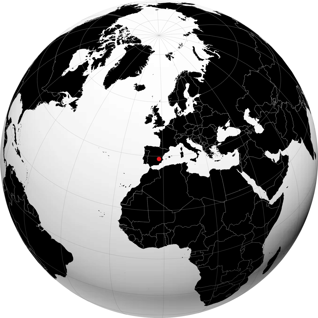 Albacete sur le globe