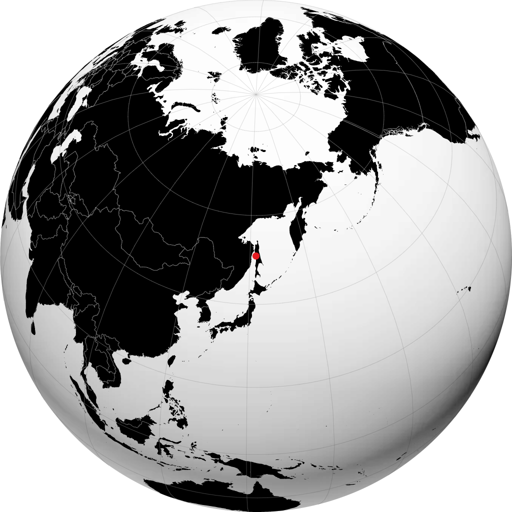 Aleksandrovsk-Sakhalinskiy sur le globe