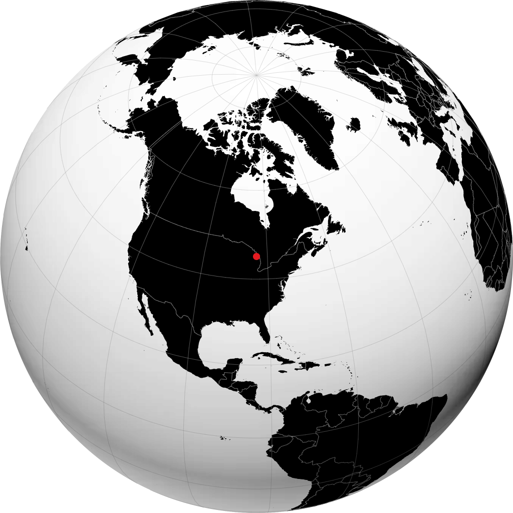 Alpena sur le globe