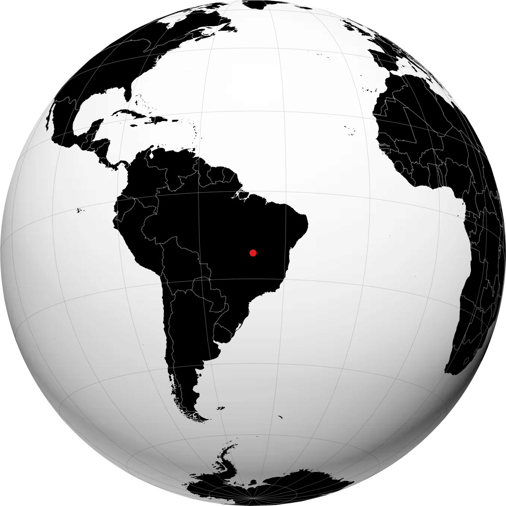 Alto Paraíso de Goiás sur le globe