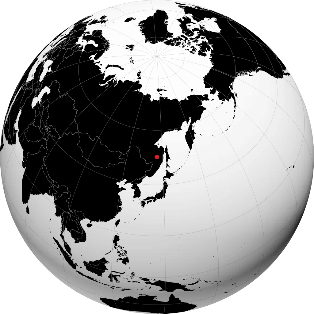 Amursk sur le globe