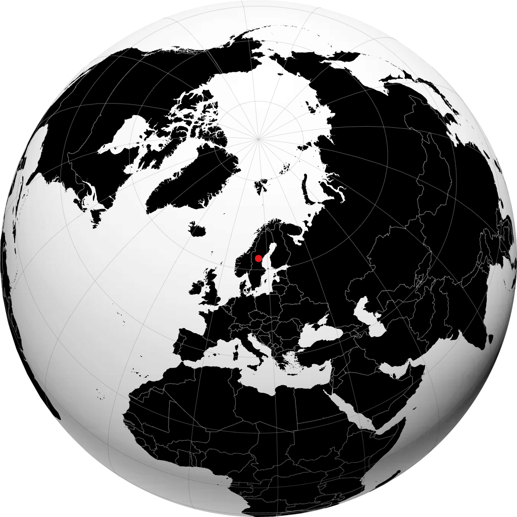 Ånge sur le globe