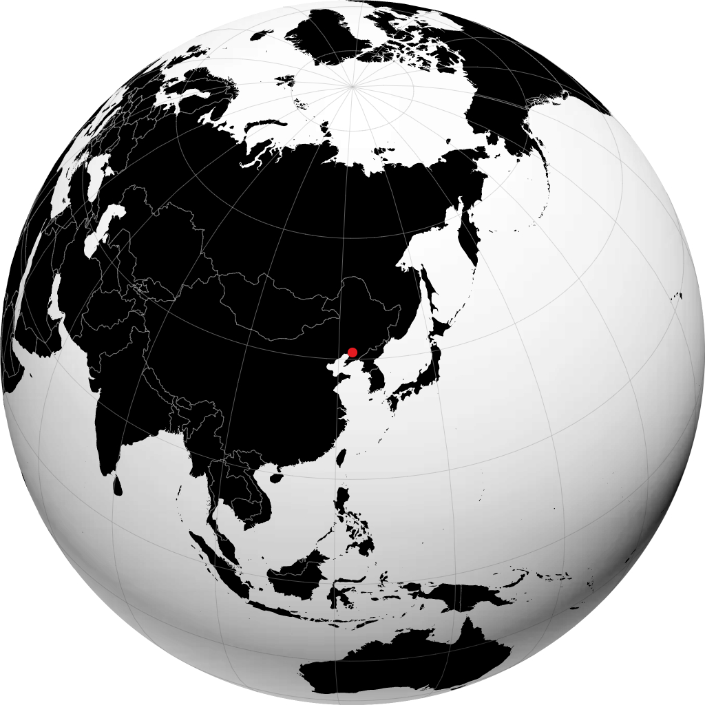 Anshan sur le globe