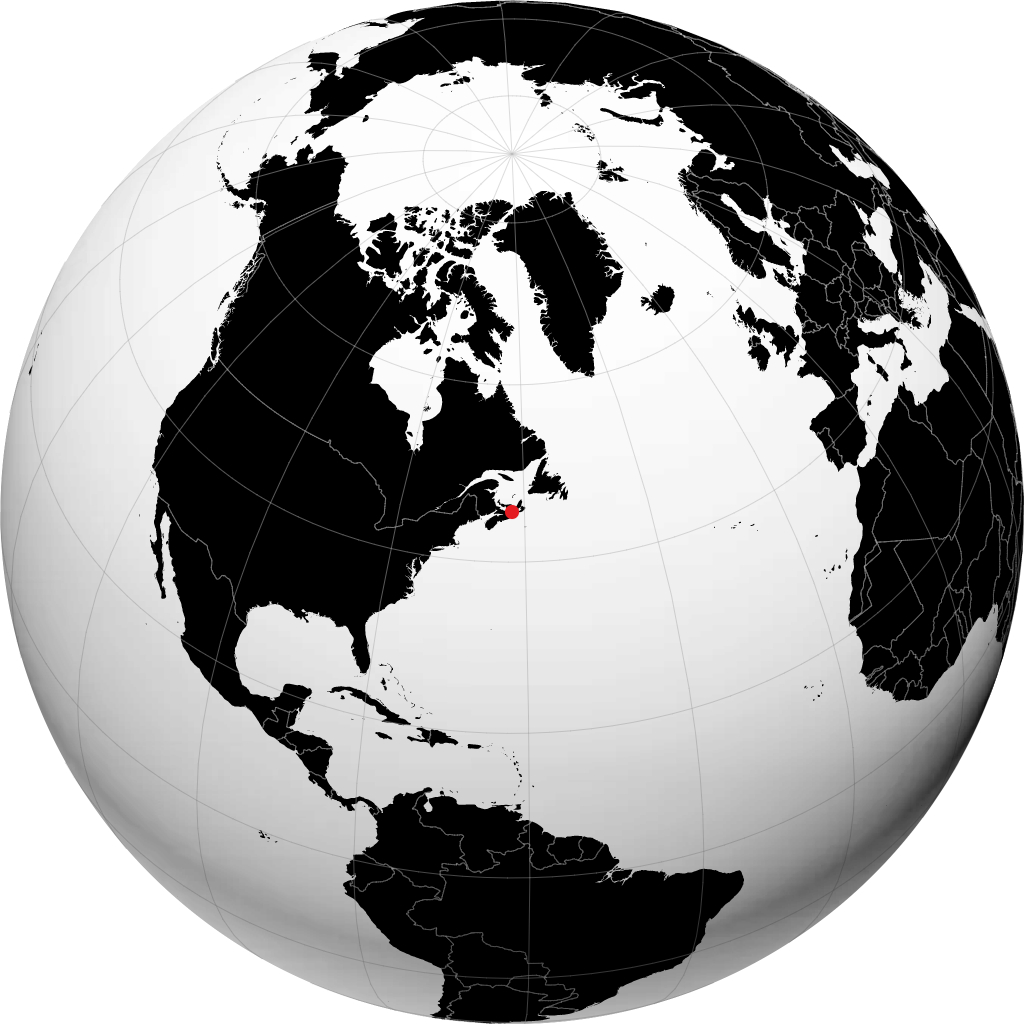 Antigonish sur le globe