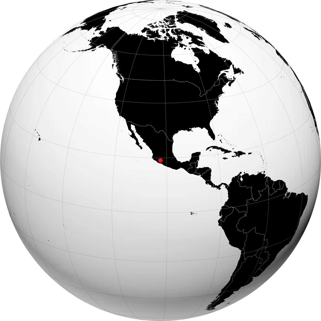Apatzingán sur le globe