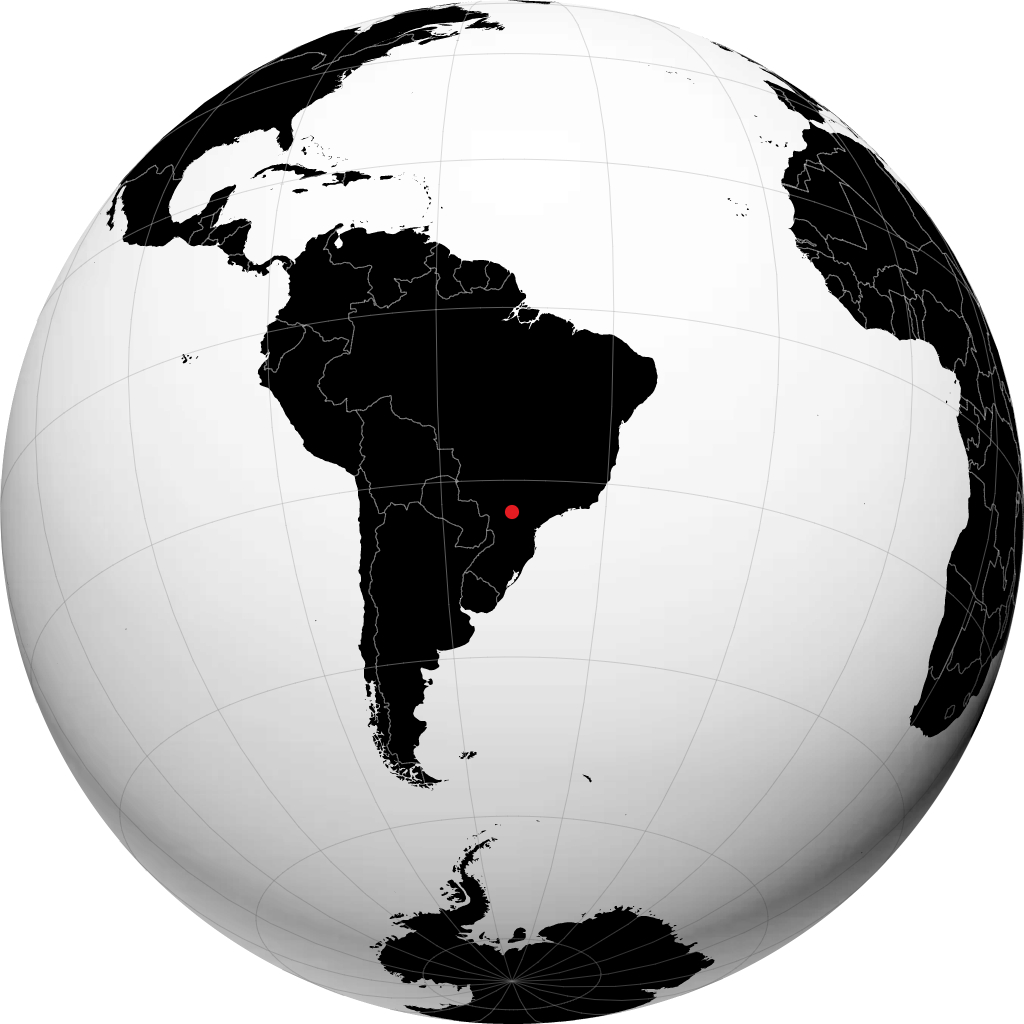 Apucarana sur le globe