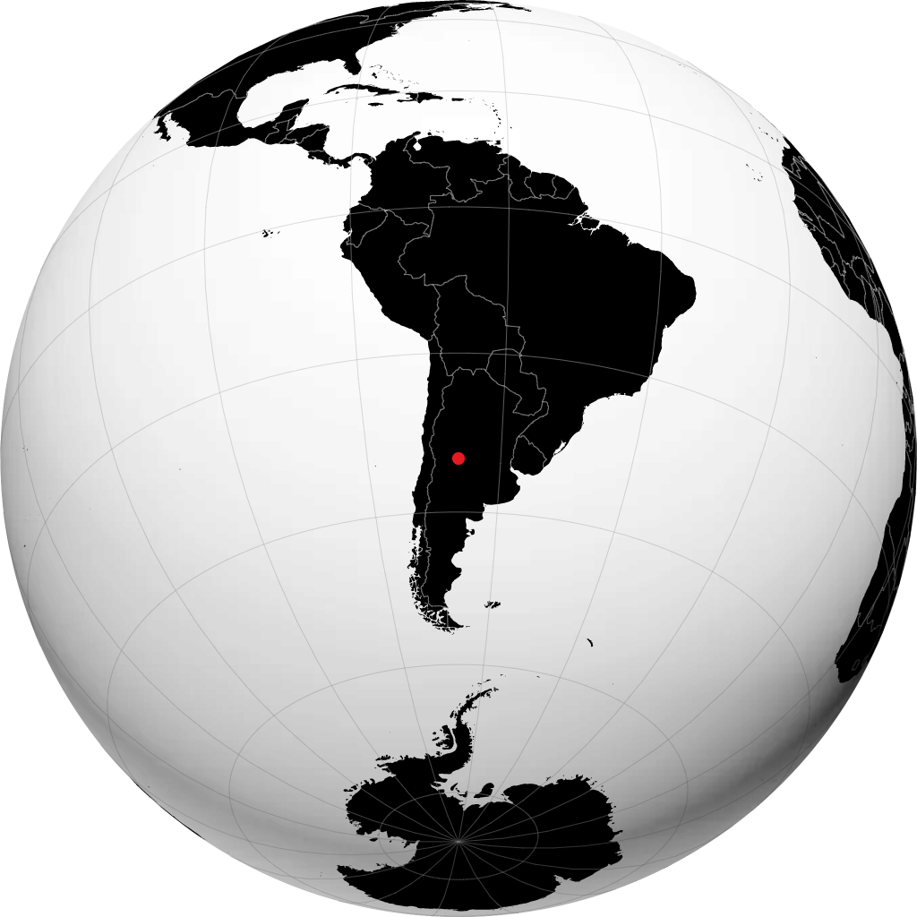 San Luis sur le globe