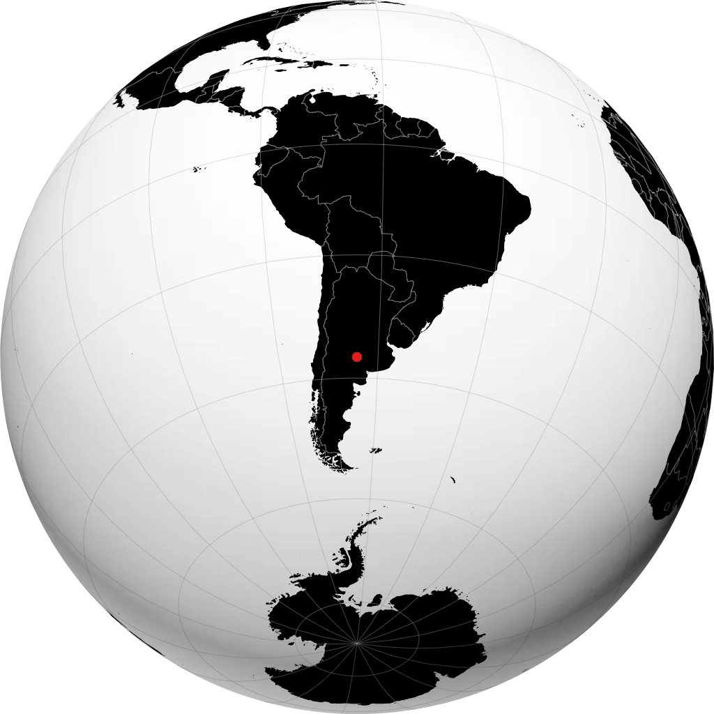 Santa Rosa sur le globe