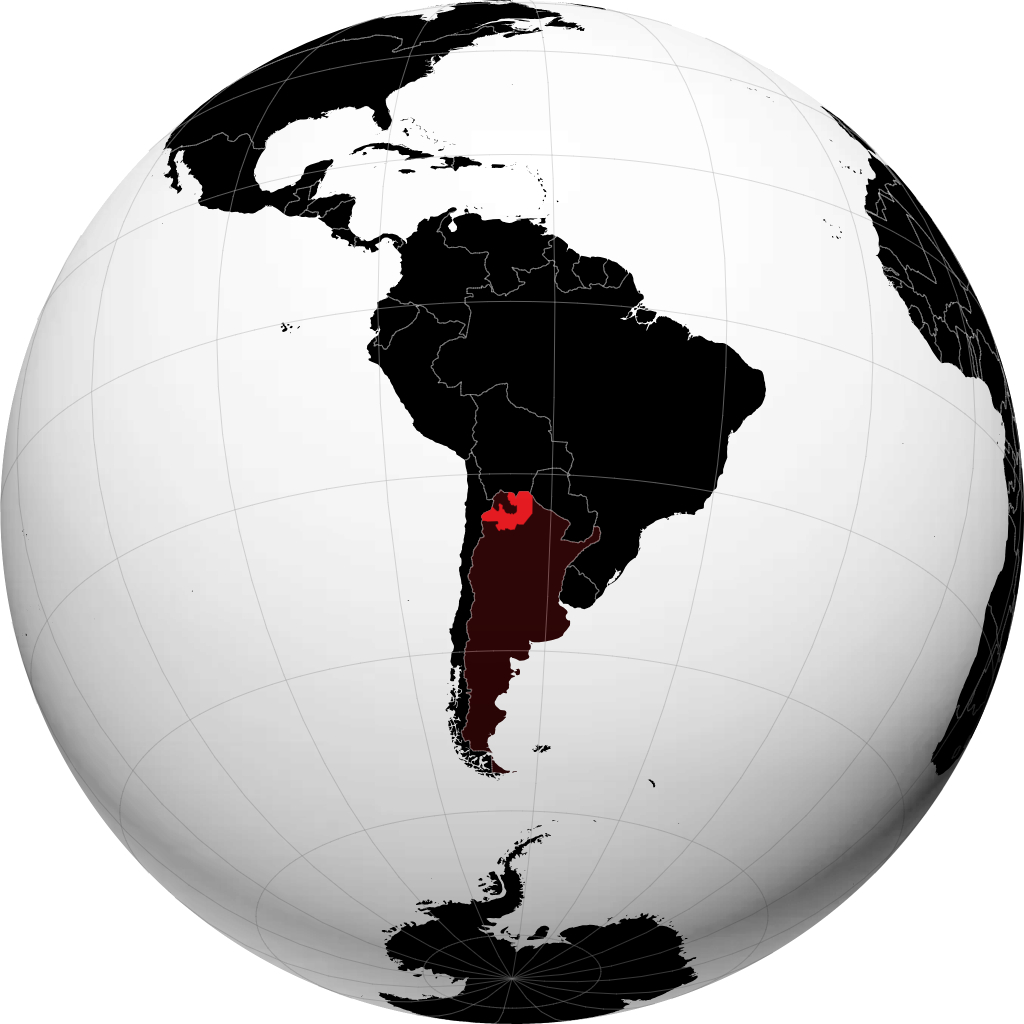 Province de Salta sur le globe