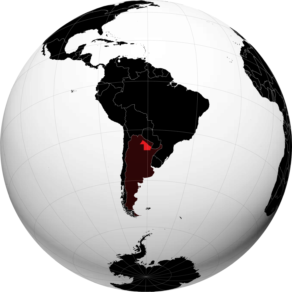 Province du Chaco sur le globe