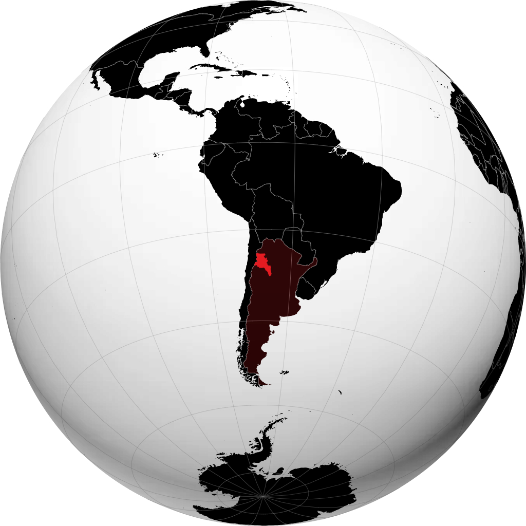 Province de Catamarca sur le globe