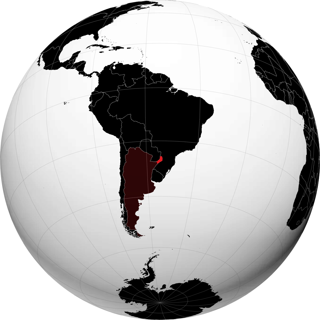 Province de Misiones sur le globe