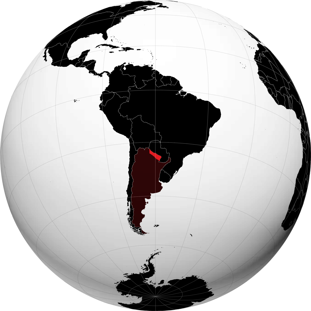 Province de Formosa sur le globe