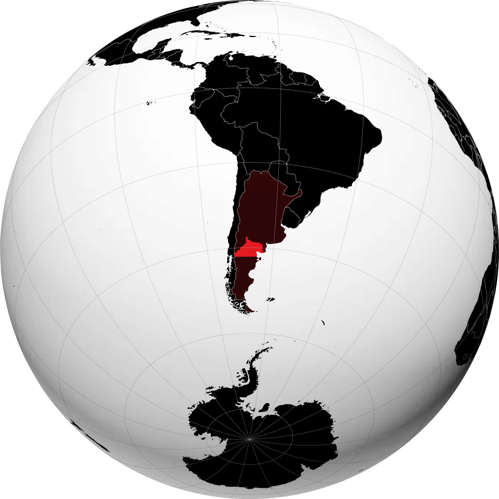 Province de Rio Negro sur le globe