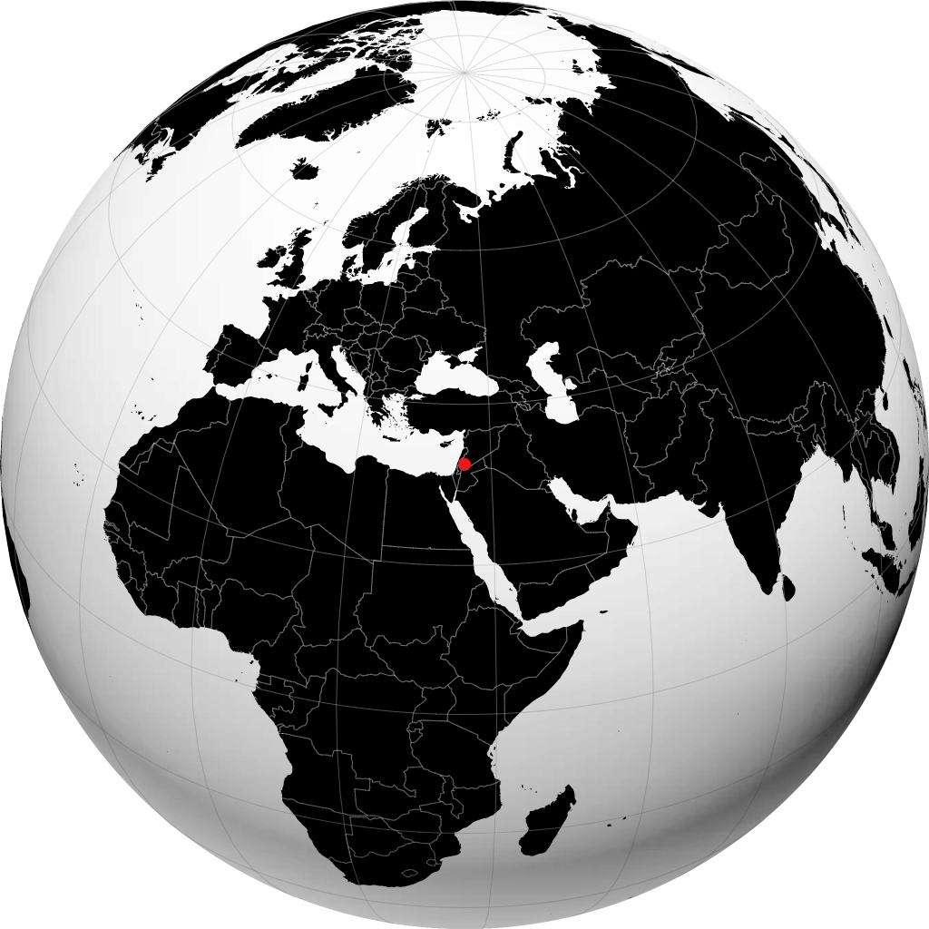 Ar Ramtha sur le globe