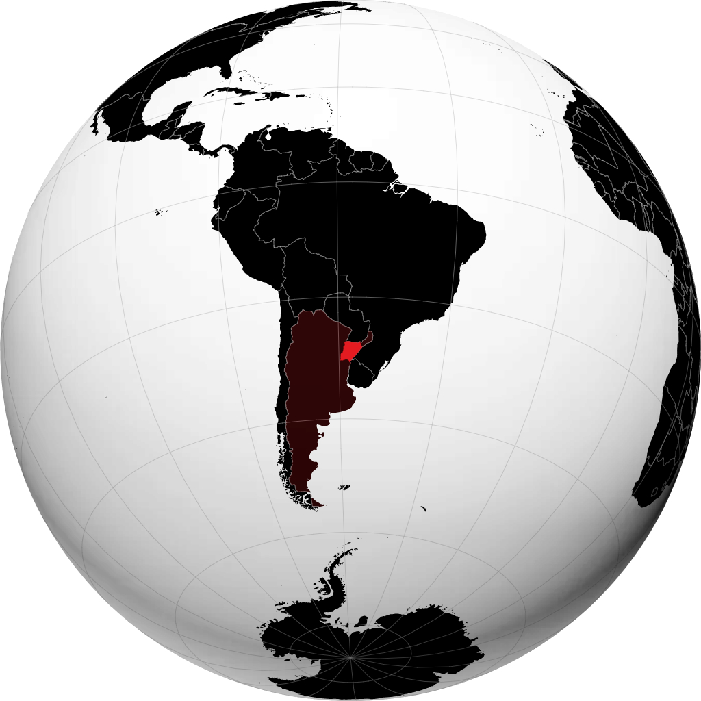 Province de Corrientes sur le globe