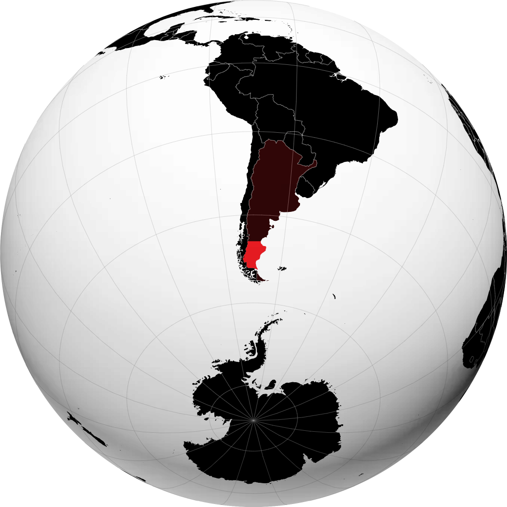Province de Santa Cruz sur le globe