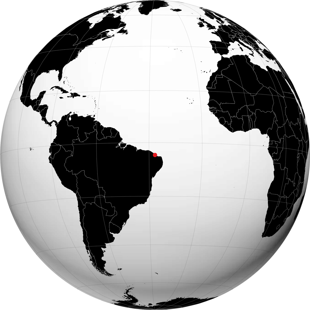 Aracati sur le globe