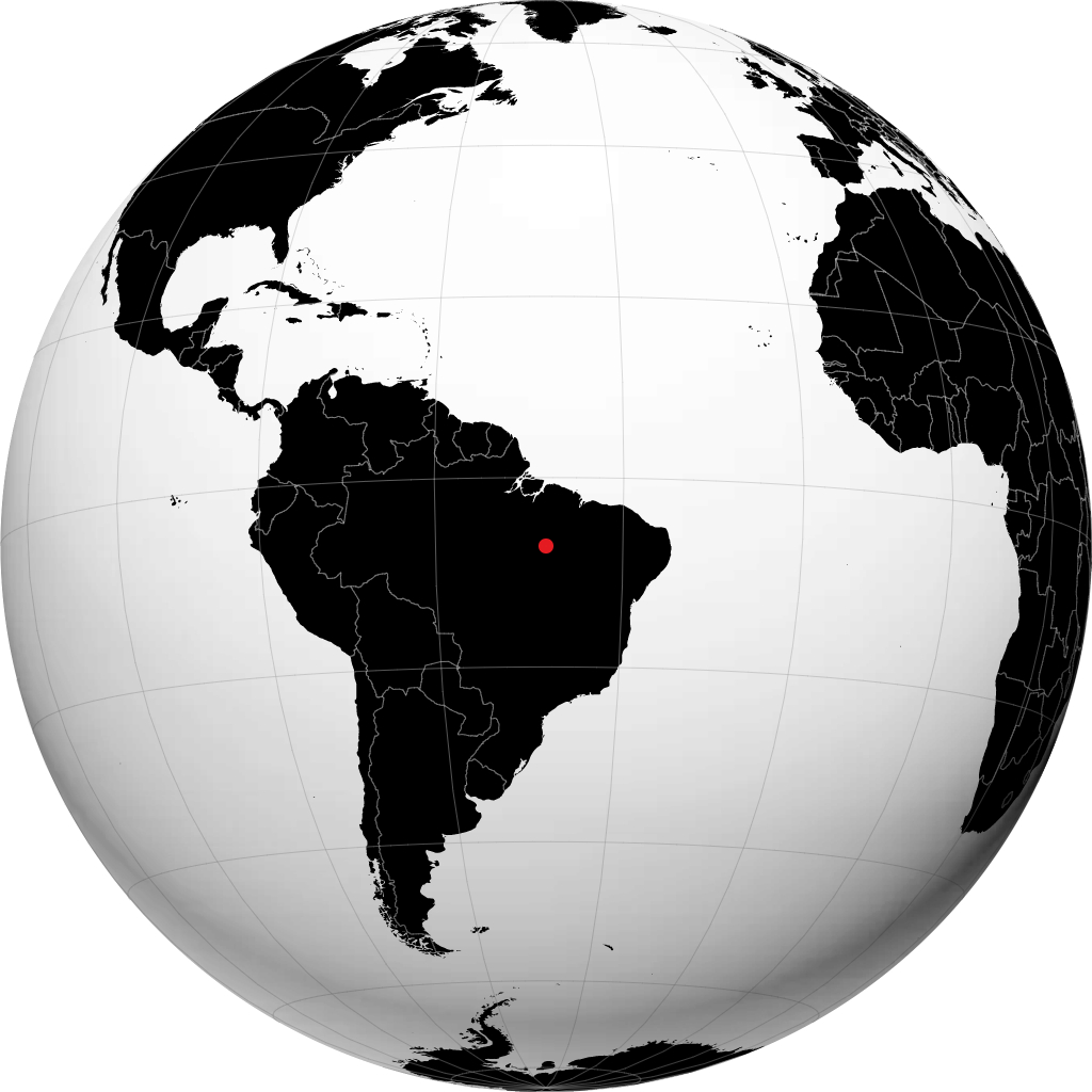 Araguaína sur le globe