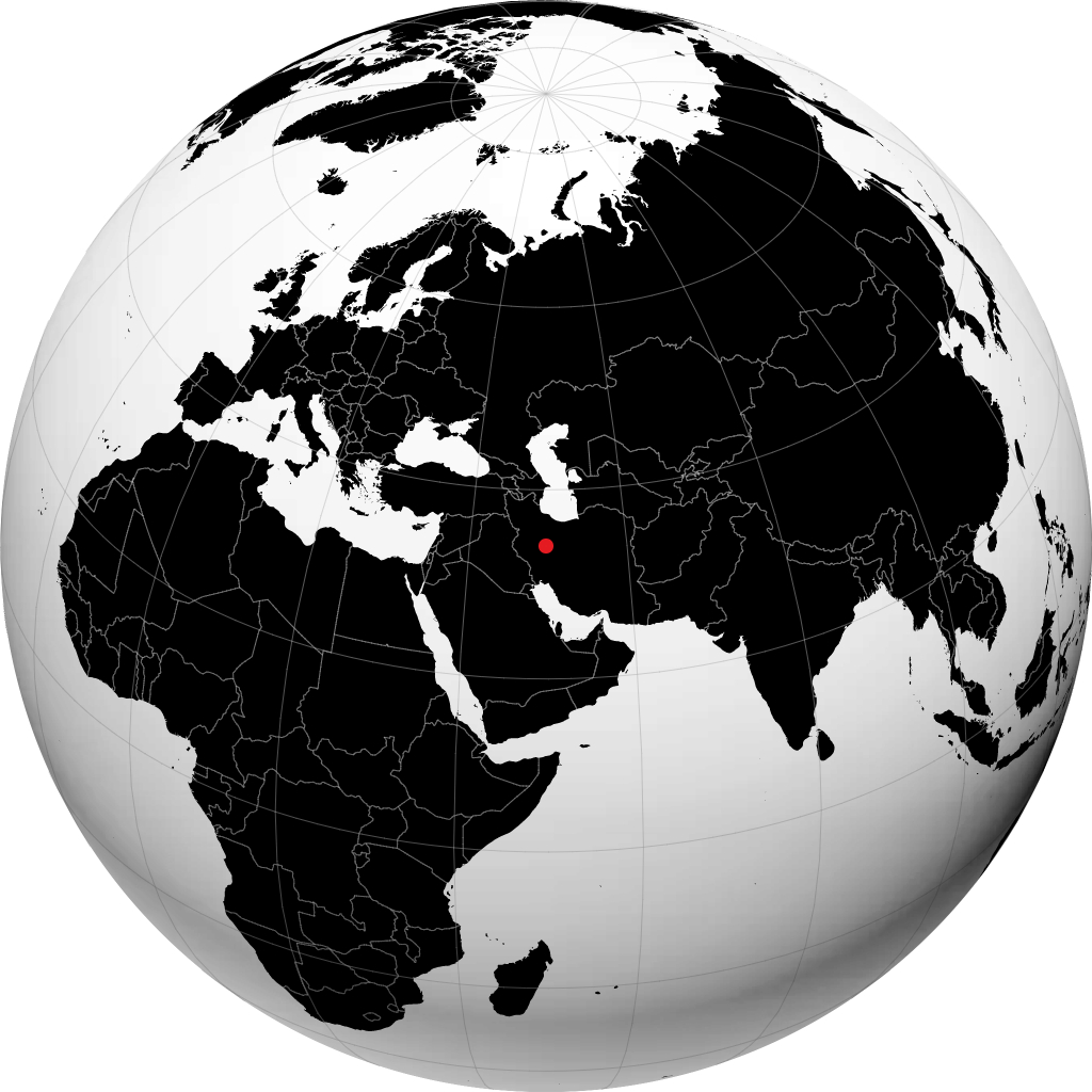Arak sur le globe
