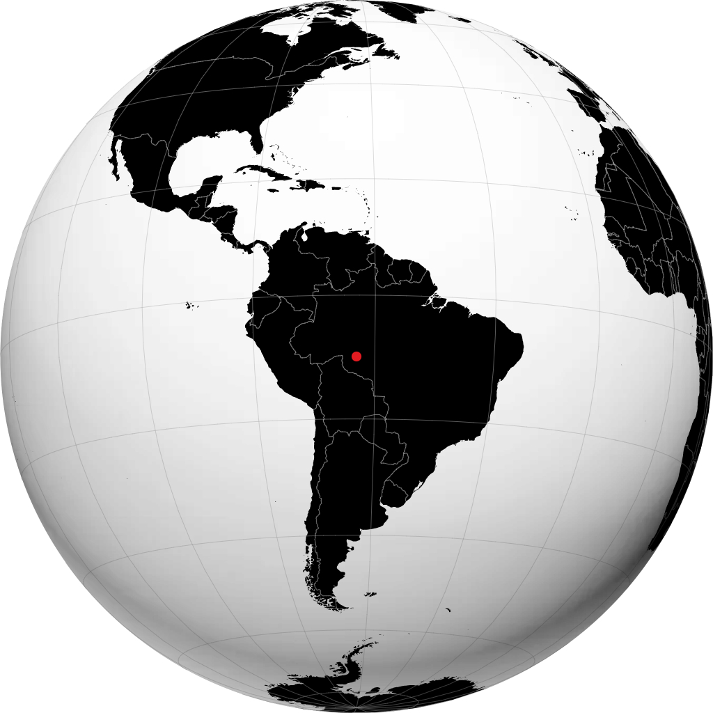 Ariquemes sur le globe