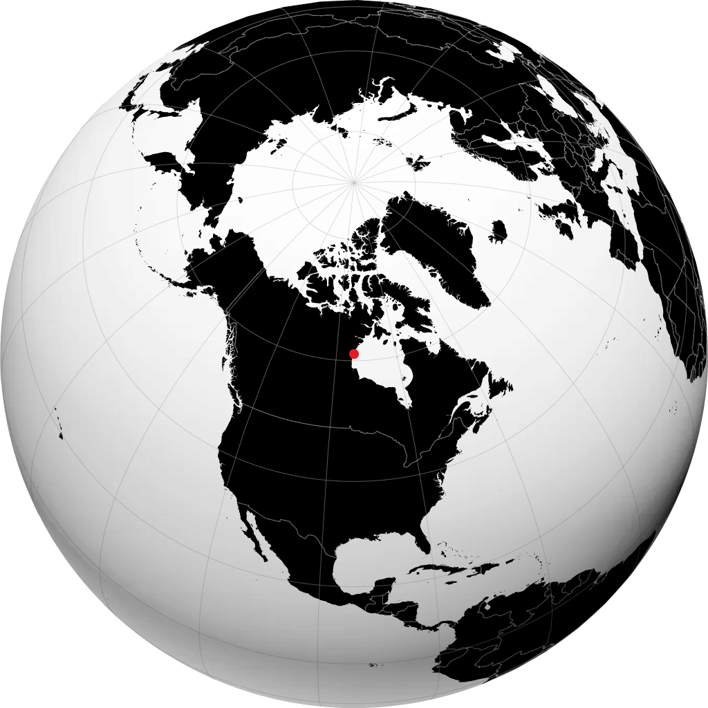 Arviat sur le globe