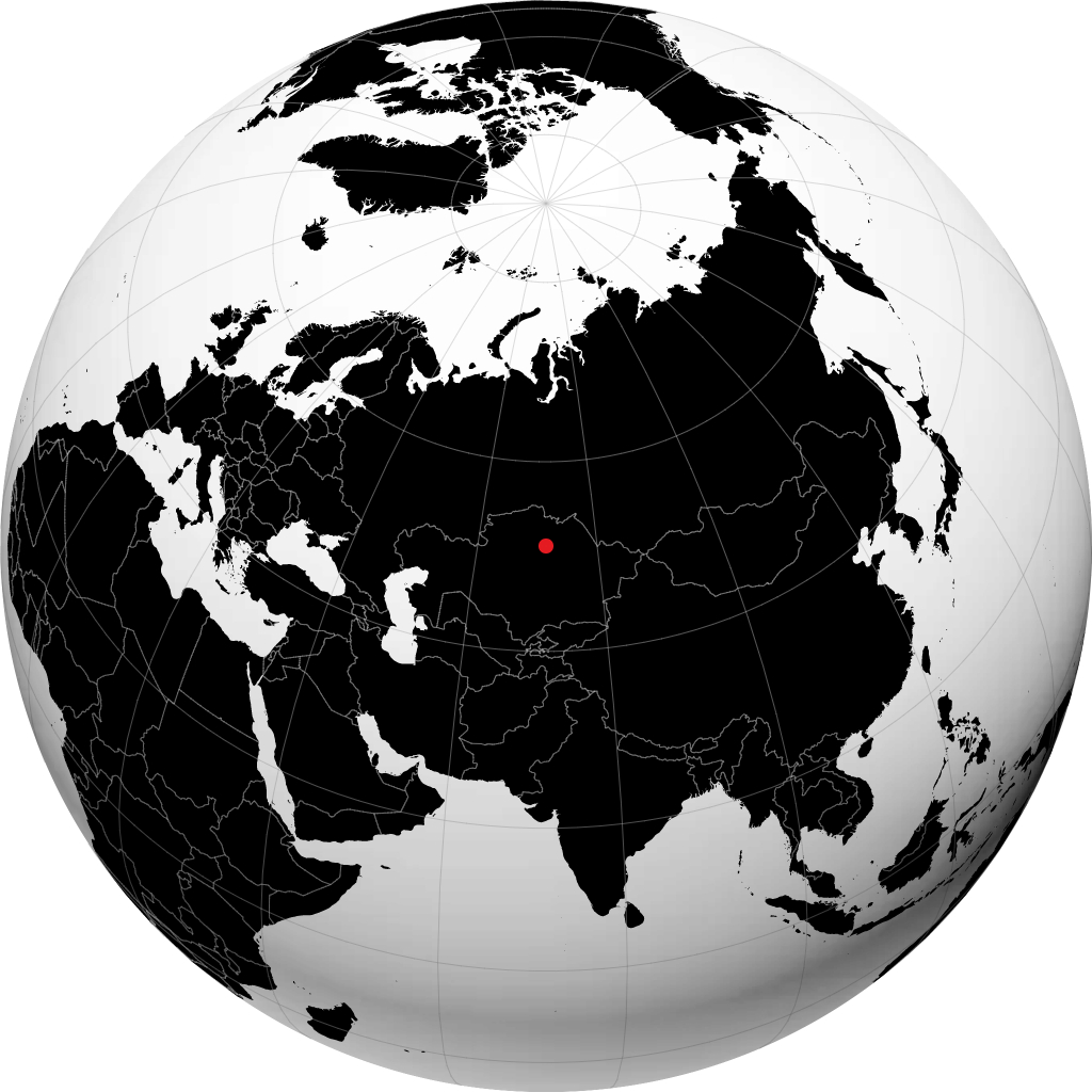 Astana sur le globe