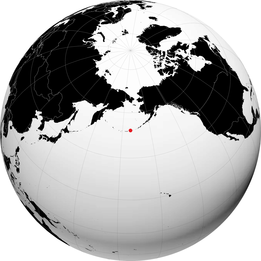 Atka Island sur le globe