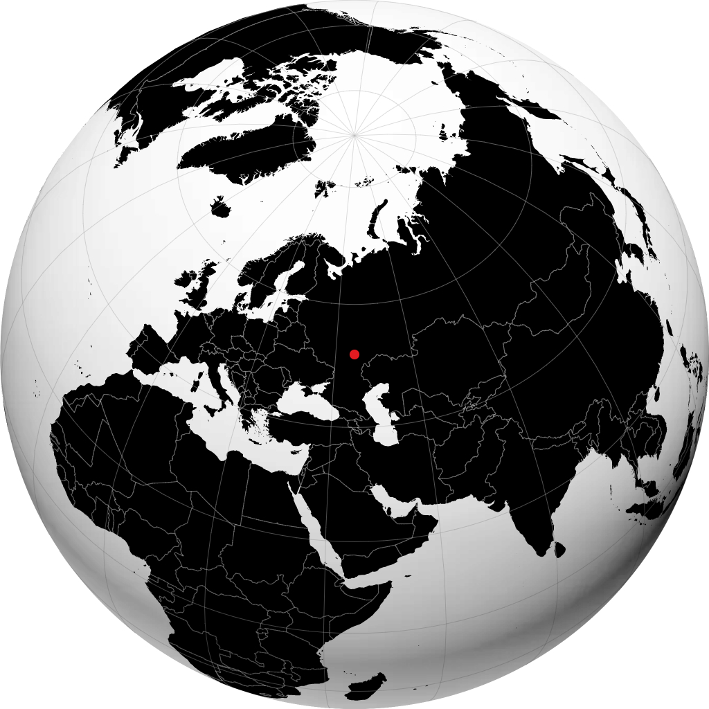 Atkarsk sur le globe