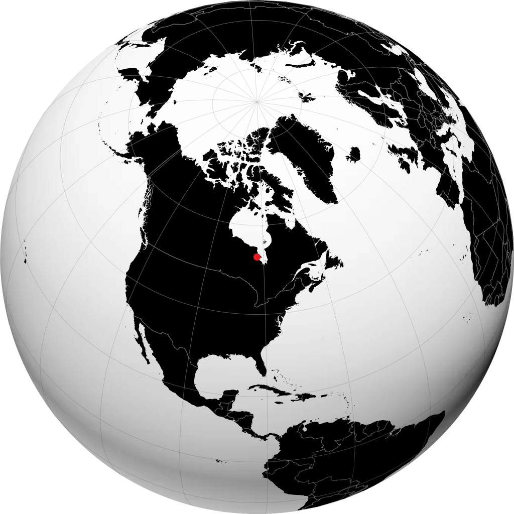 Attawapiskat sur le globe