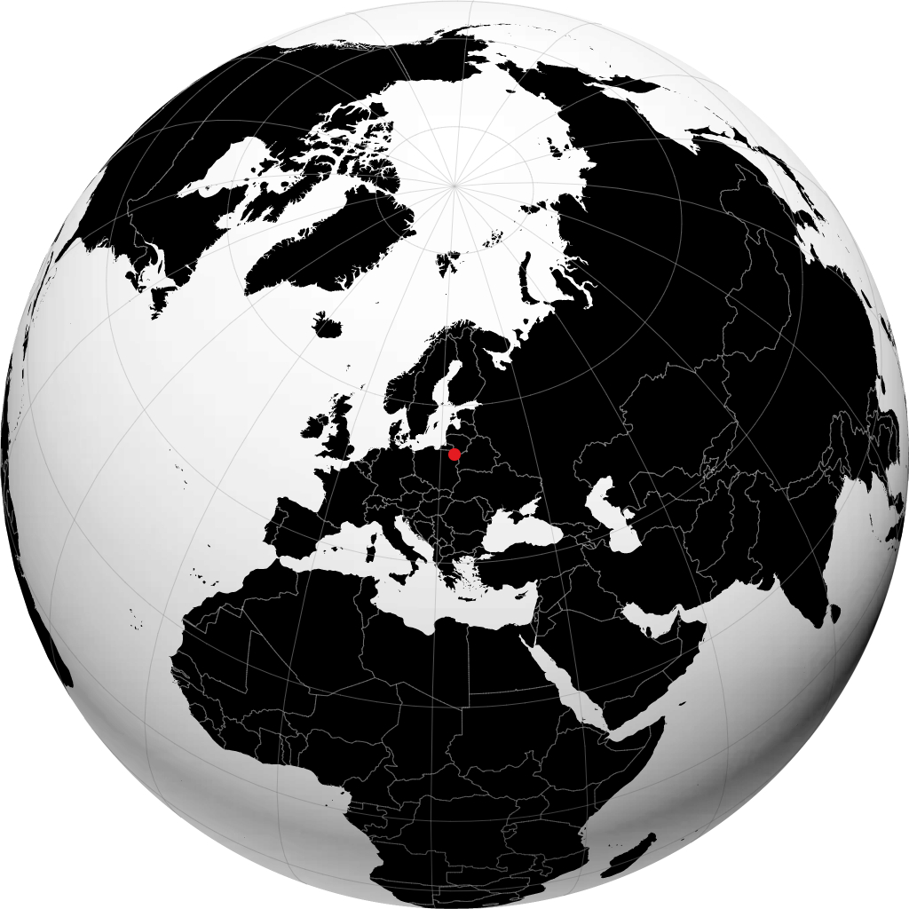 Augustów sur le globe