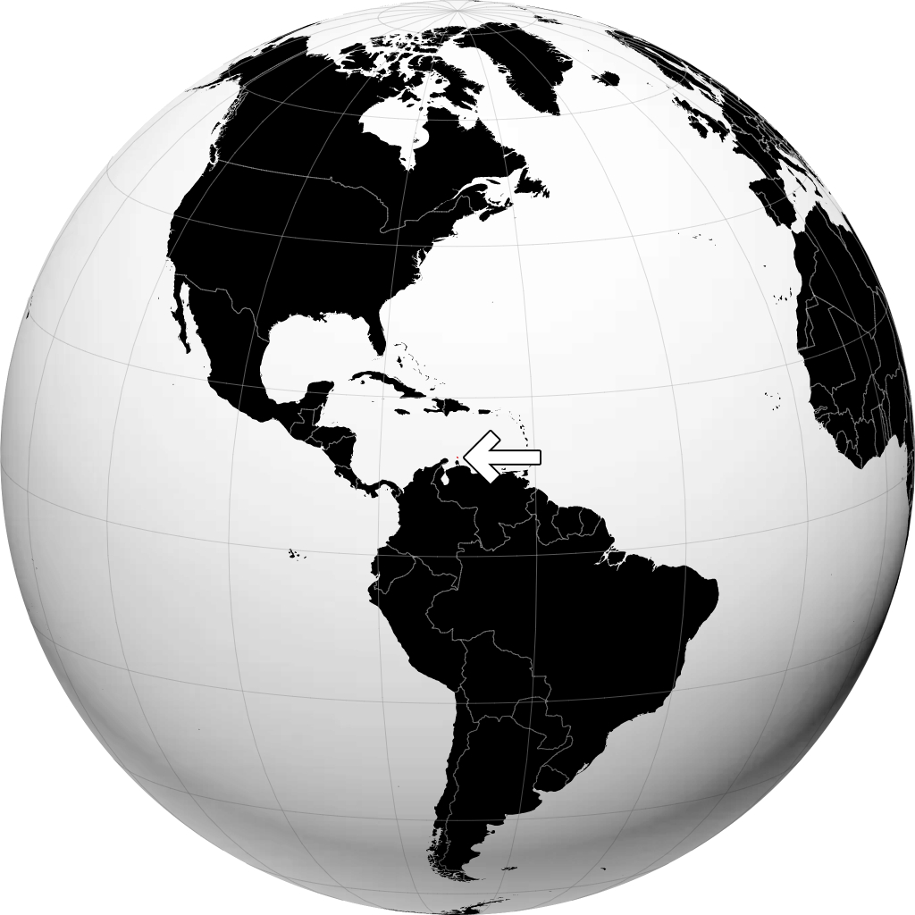 Aruba sur le globe