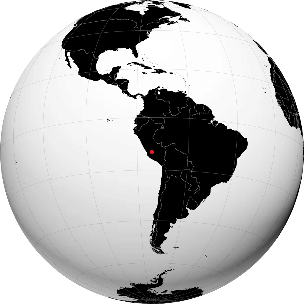 Ayacucho sur le globe