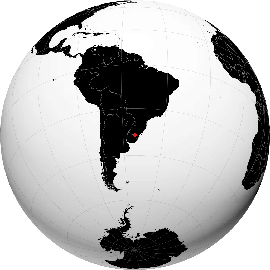 Bagé sur le globe