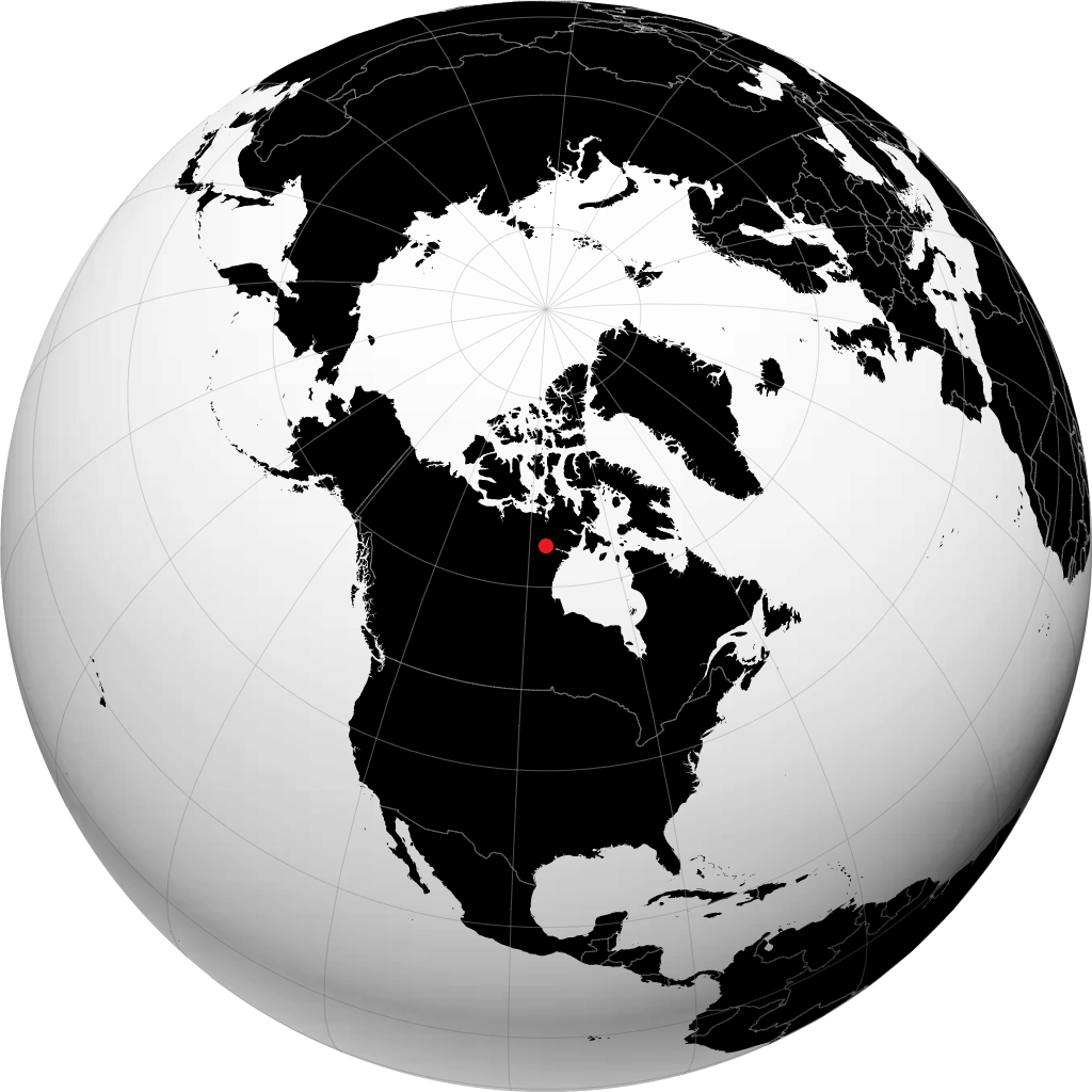 Baker Lake sur le globe