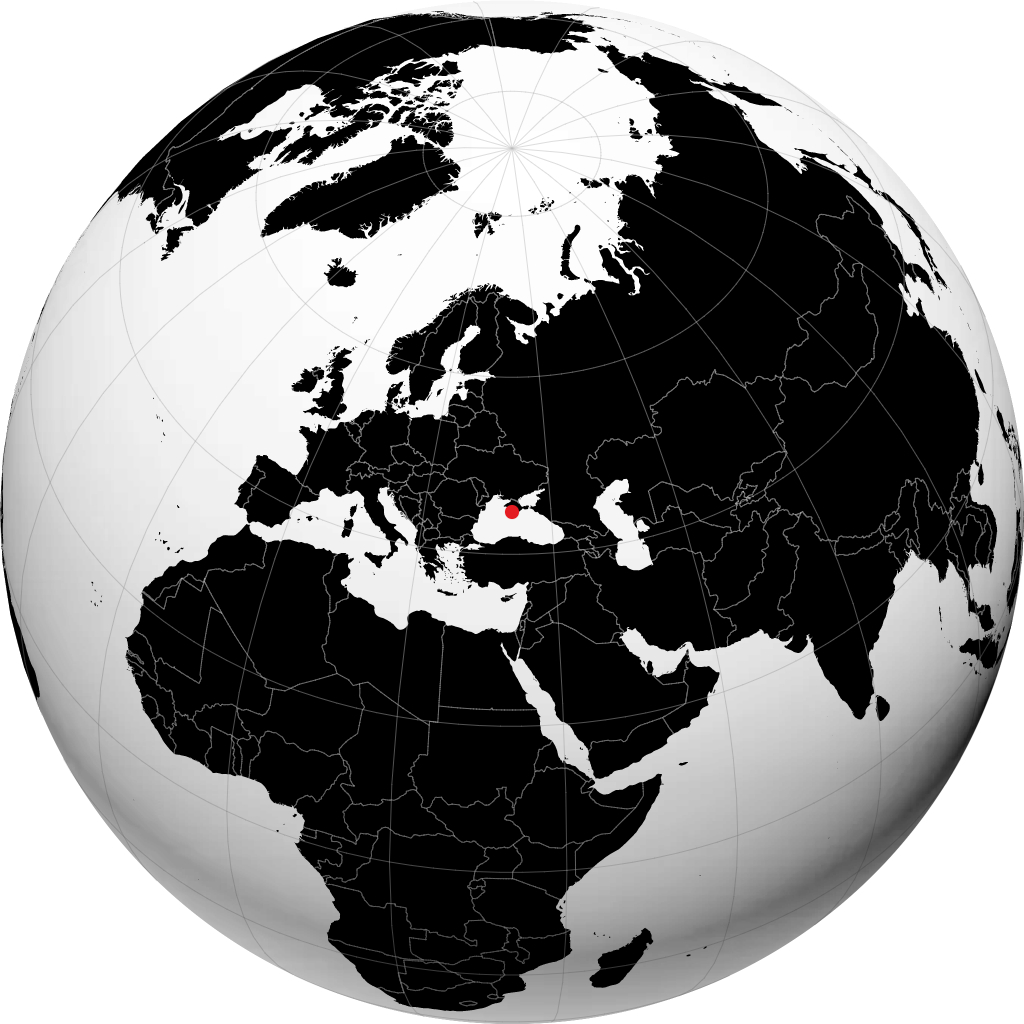 Bakhtchissaraï sur le globe
