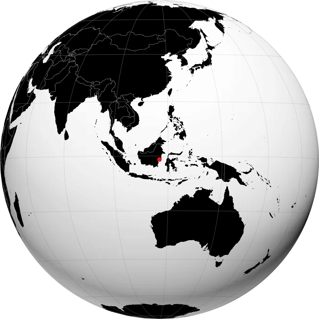 Balikpapan sur le globe