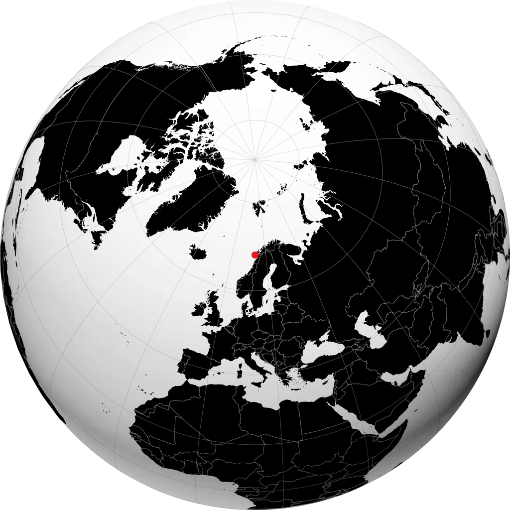 Ballstad sur le globe